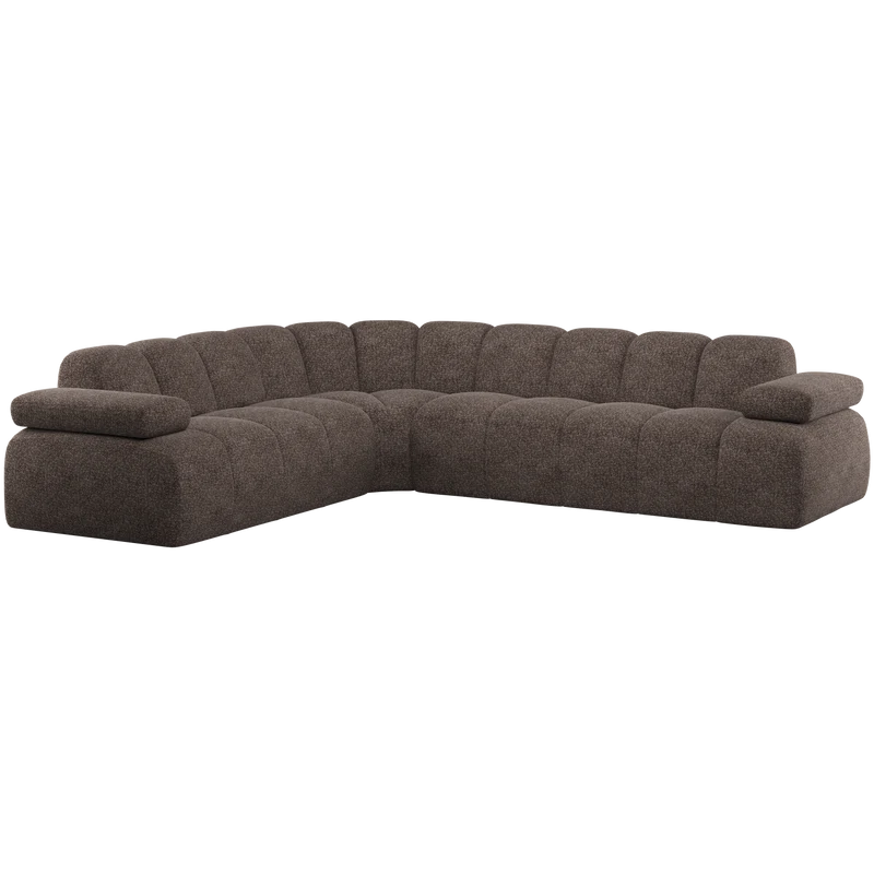 Mojo ecksofa links wollig braun