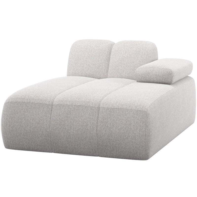 Mojo chaise longue element rechts bouclé ecru melange