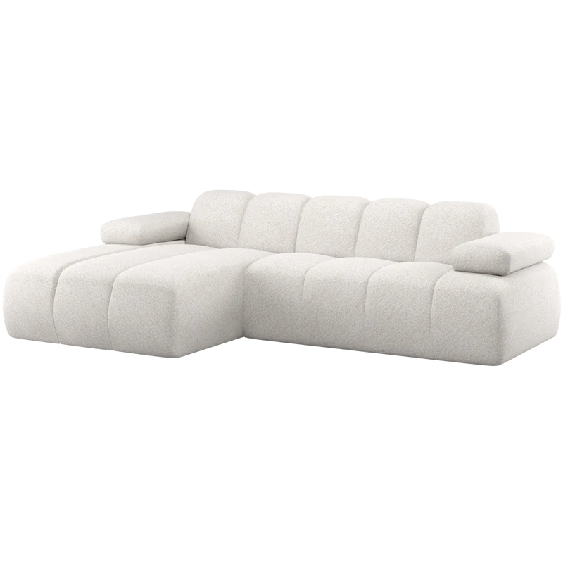 Mojo chaise longue bank links wollig ecru