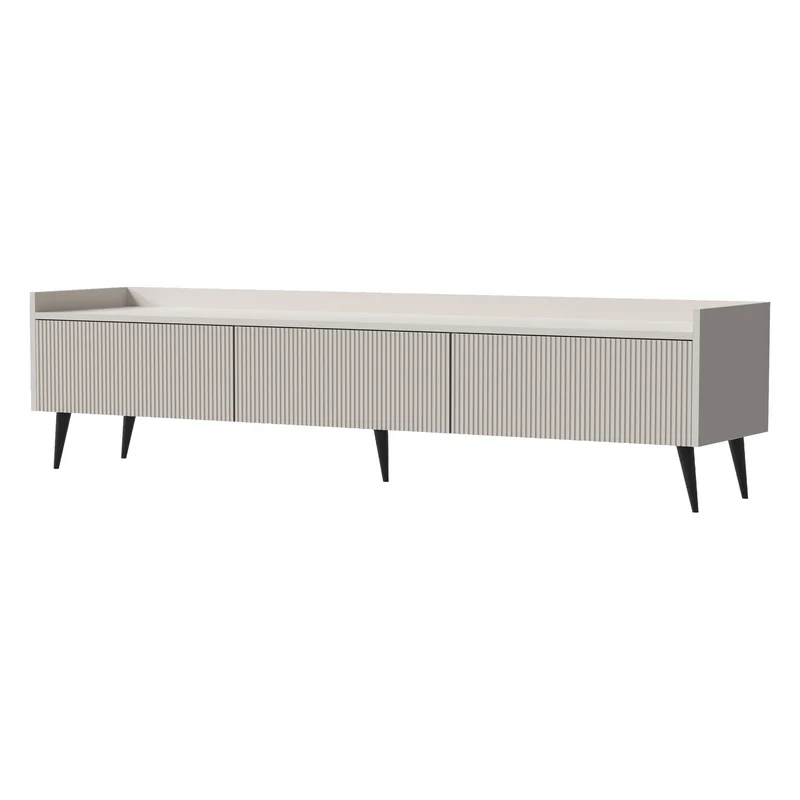 Ademo TV-Lowboard 180 cm mit 3 Klappen – Kaschmir