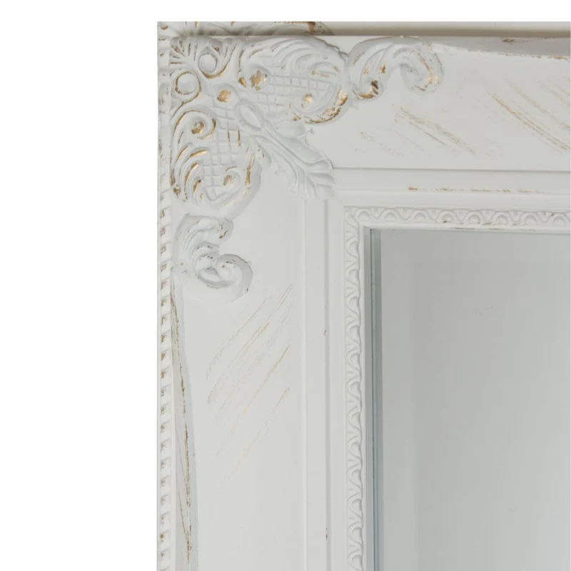Stilvoller Spiegel GRANDE 162x72cm antik-weiss Barockstil Facette