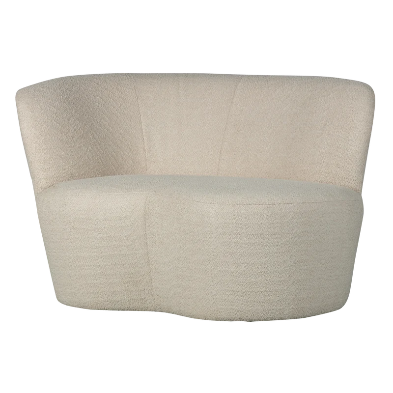 Stone Bank links Bouclé cremefarben
