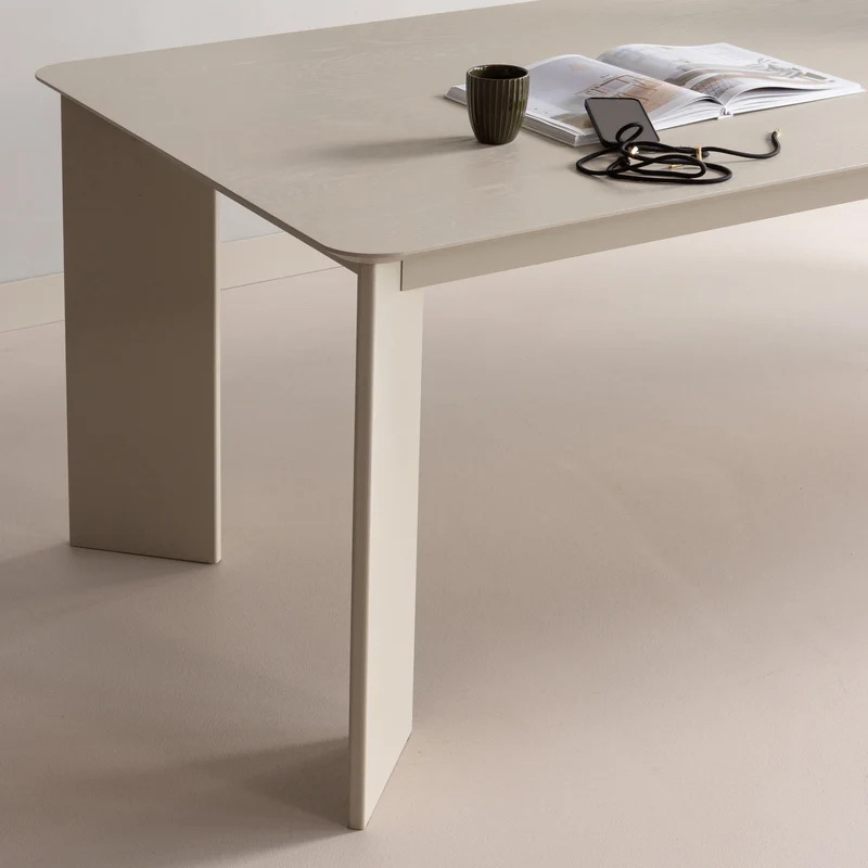 Tablo Esstisch abgerundet DL 240 x 100 cm dakargrau