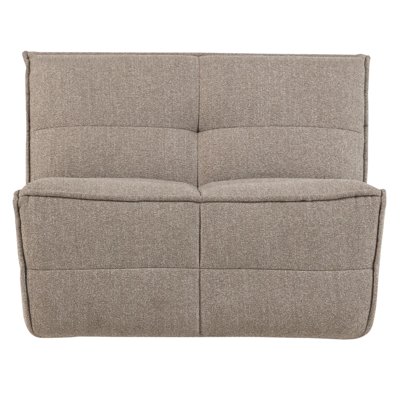 Cluster 1-Sitzer-Element Bouclé Khaki Braun