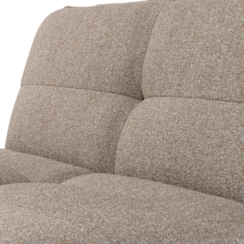 Cluster 1-Sitzer-Element Bouclé Khaki Braun