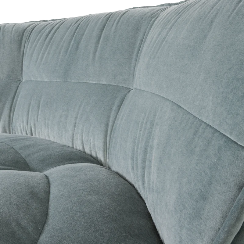 Cluster Eckelement Velvet Türkisblau