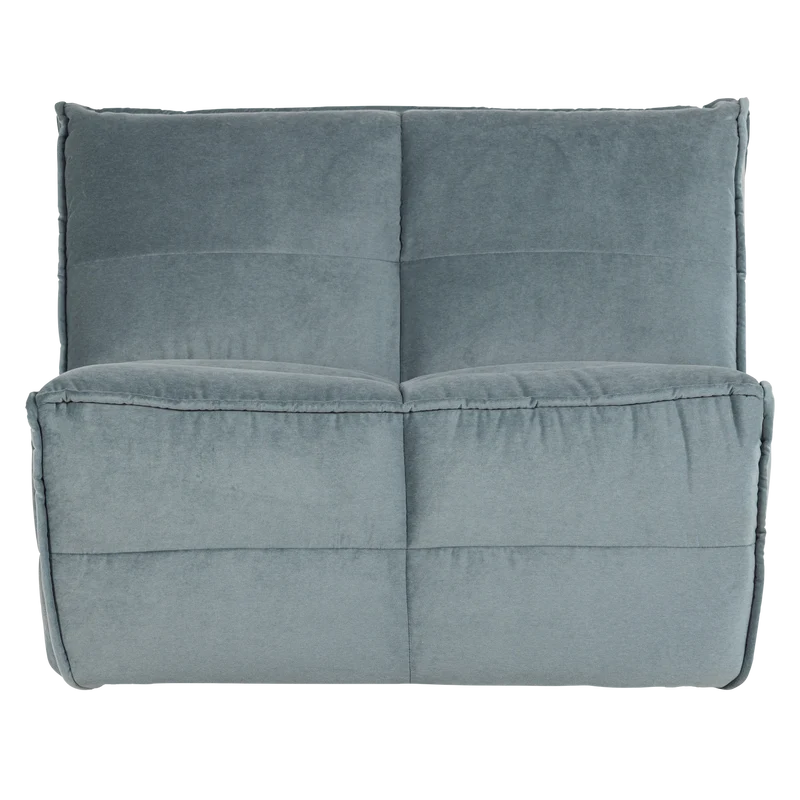 Cluster 1-Sitzer-Element Velours türkisblau
