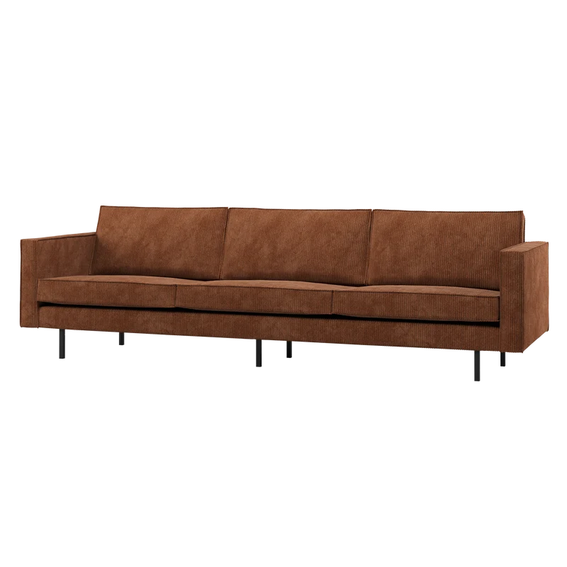 Rodeo 3-sitzer sofa cord rostbraun