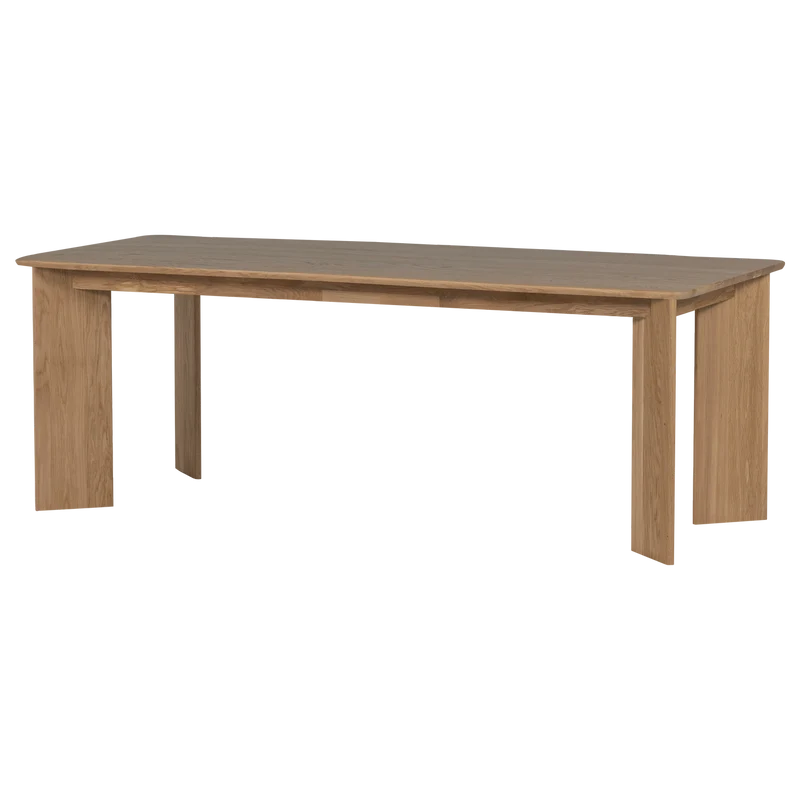 Tablo Esstisch, abgerundet, 220 x 100 cm, transparent