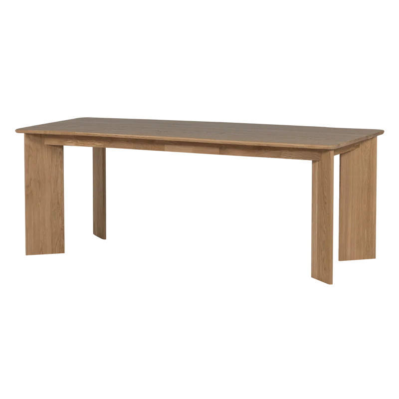Tablo Esstisch, abgerundet, 180 x 100 cm, transparent