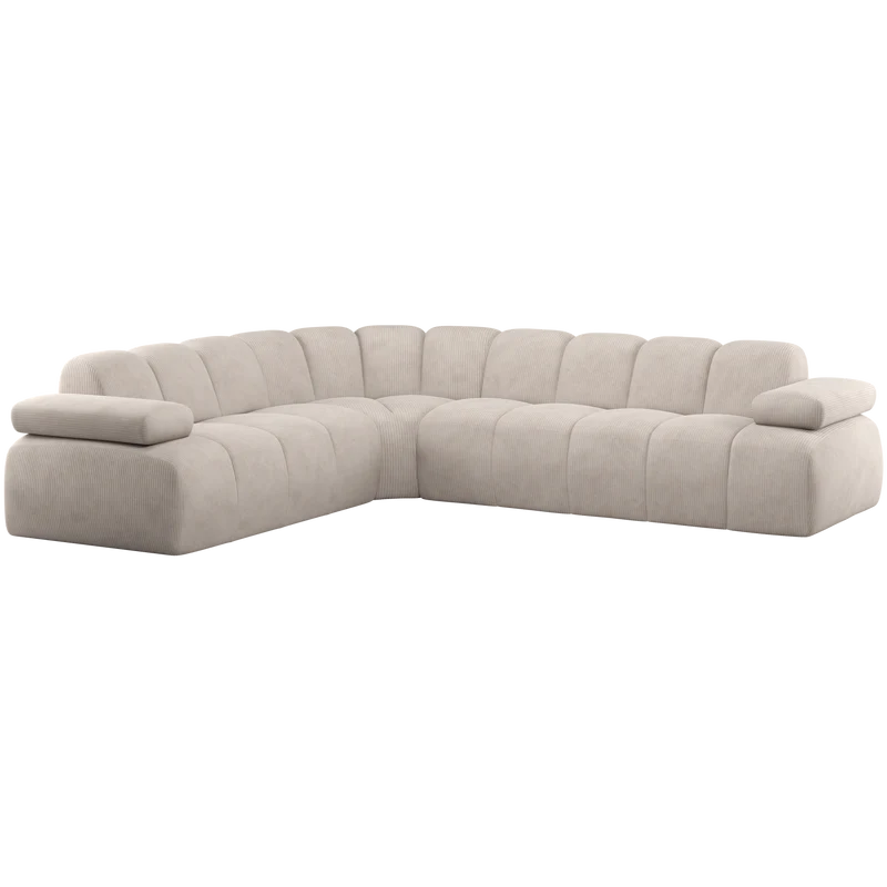 Mojo ecksofa links cordstoff ecru