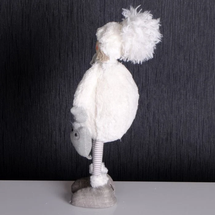 SIA Wintermädchen mit Eulentasche 44cm Weihnachten Figur