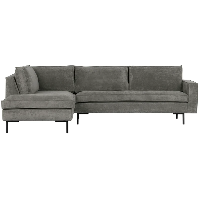Arwin Ecksofa Ribstoff links olivgrün