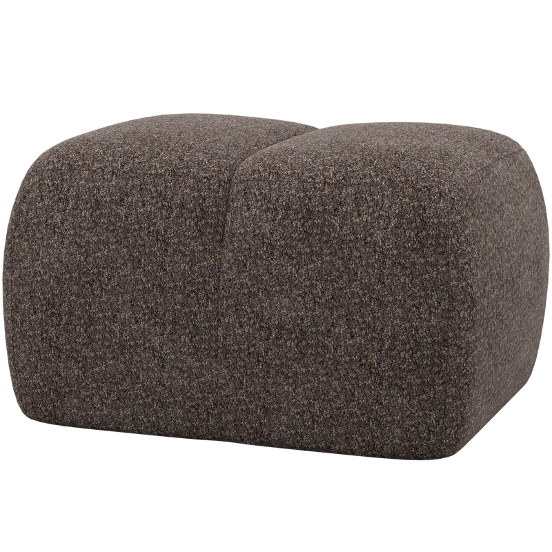 Mojo pouf wollig braun