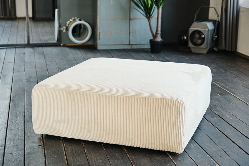 KAWOLA Modulsofa WIOLO SOFT 3 Module 3 Rückenkissen Cord cremeweiß