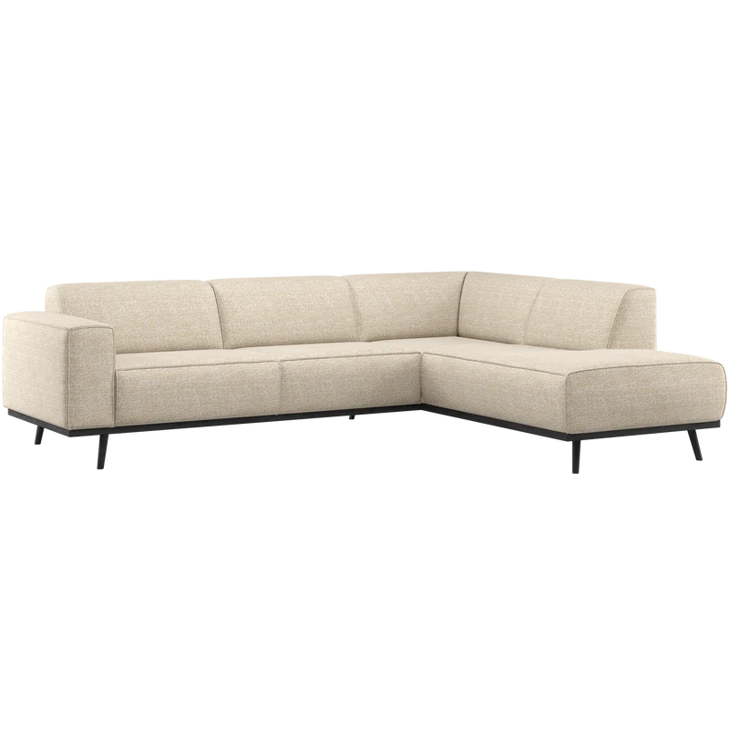 Statement ecksofa rechts beige melange