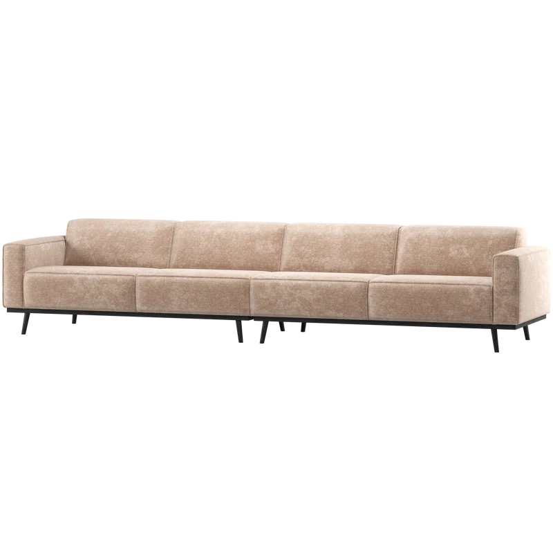 Statement XL 4-sitzer sofa 372 cm chenille samt natur