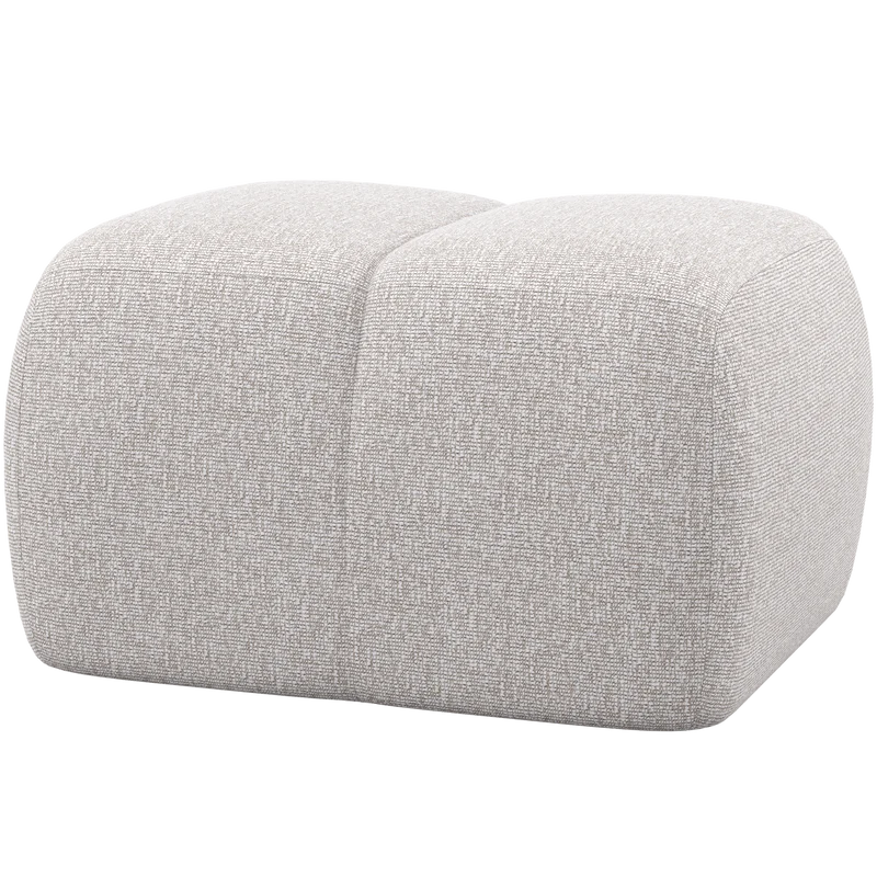 Mojo pouf bouclé ecru melange