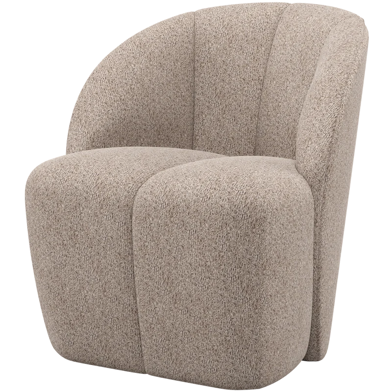 Mojo drehfauteuil wollig dunkel sand
