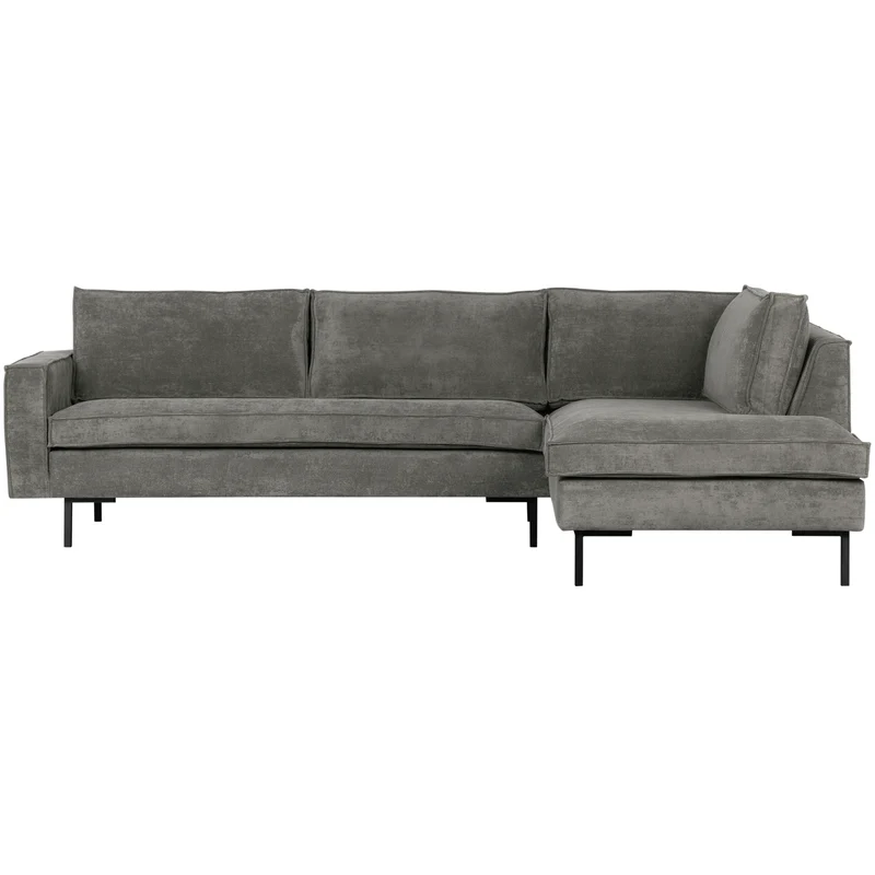Arwin Ecksofa Ribstoff rechts olivgrün