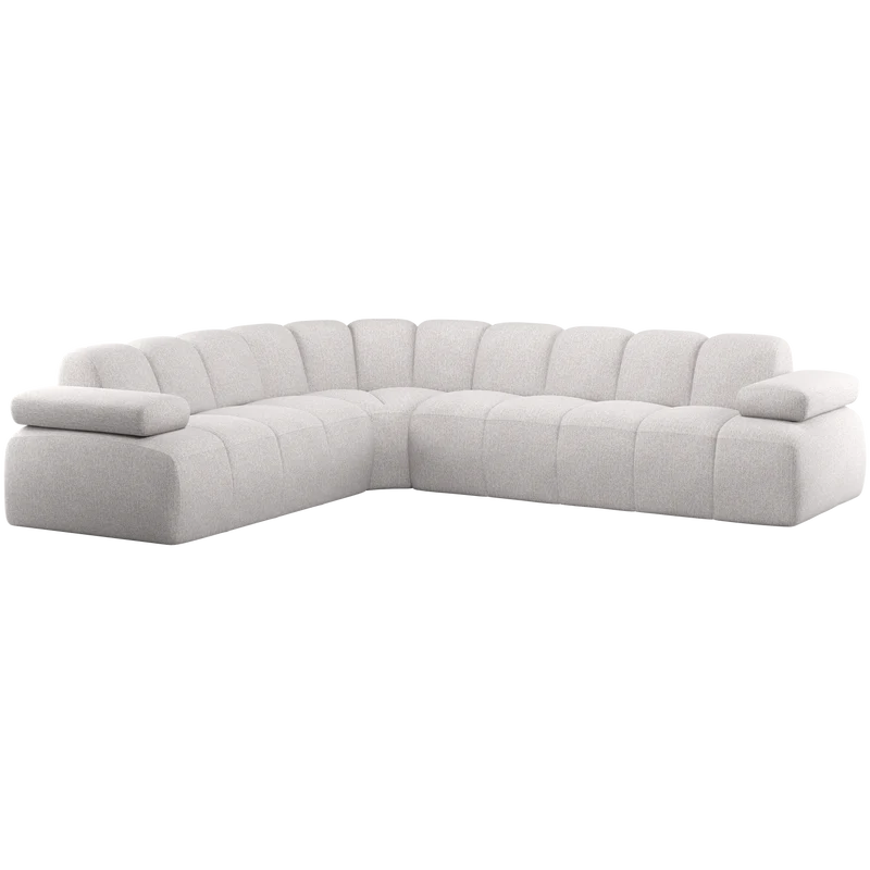 Mojo ecksofa links bouclé ecru melange