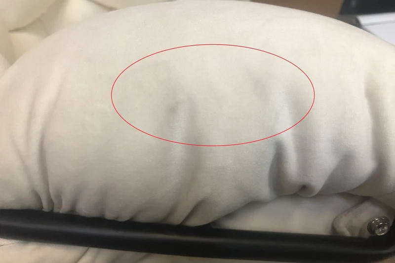 B-Ware Stuhl Cali Sessel Stoff Esszimmerstuhl creme Füße matt-schwarz