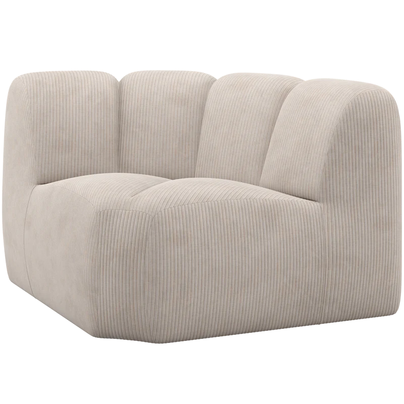 Mojo eckelement cordstoff ecru