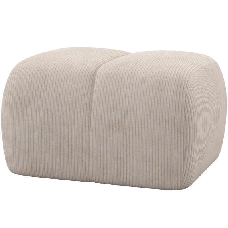 Mojo pouf cordstoff ecru
