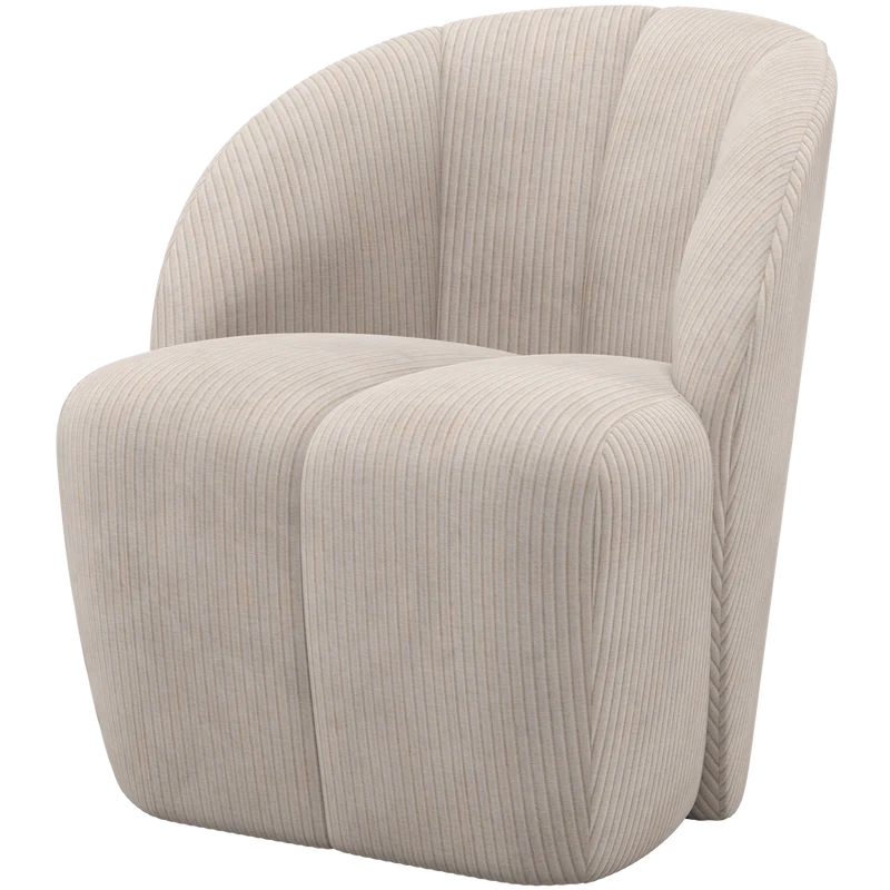 Mojo drehfauteuil cordstoff ecru