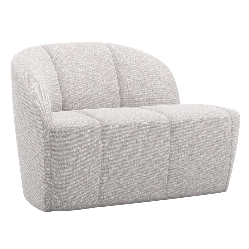 Mojo 2-sitzer bank links bouclé ecru melange
