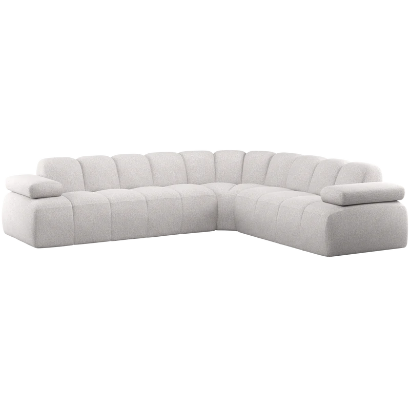Mojo ecksofa rechts bouclé ecru melange