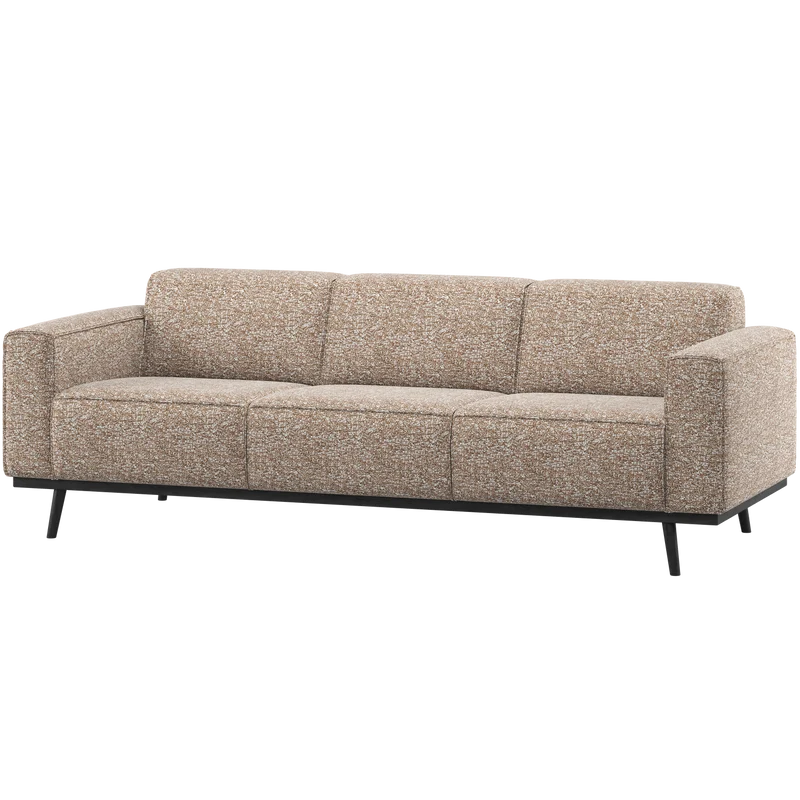 Statement 3-sitzer sofa 230 cm hellbraun melange
