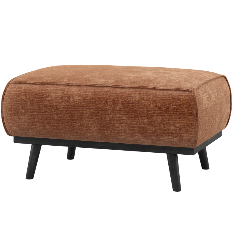 Statement hocker chenille samt terra