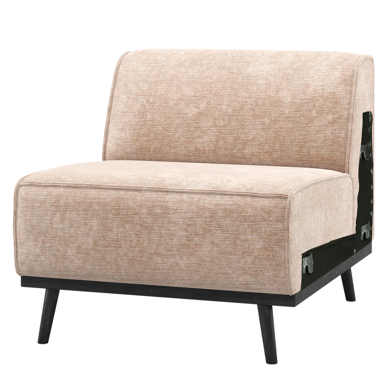 Statement 1-sitzer element chenille samt natur