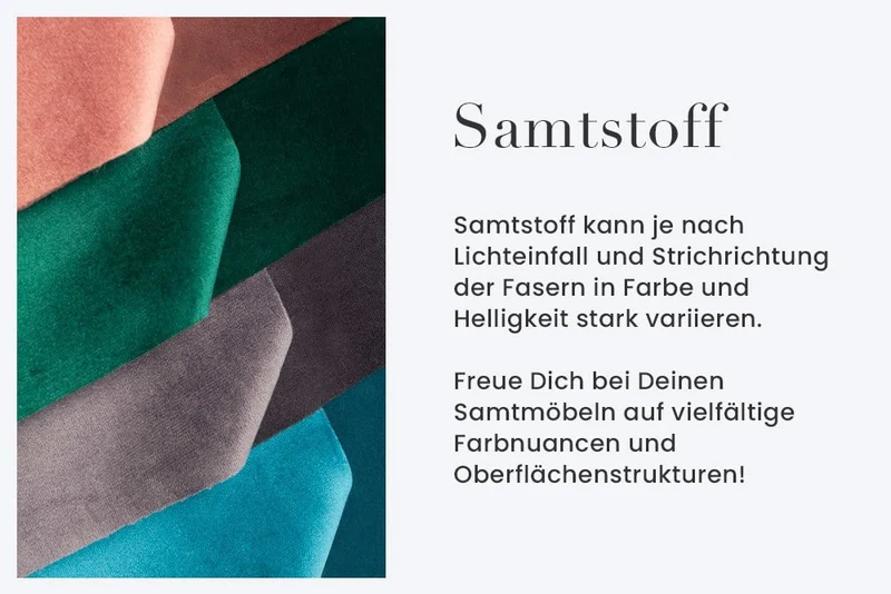 Eleganter Drehstuhl FLORENZ dunkelgrau Samt Strukturstoff