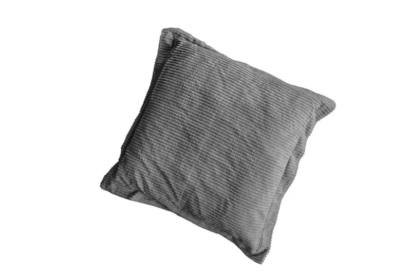 KAWOLA Flatterkissen MADELINE Cord grau 75x75cm