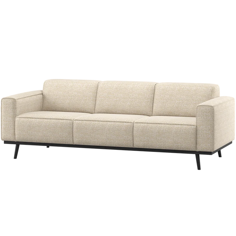 Statement 3-sitzer sofa 230 cm beige melange