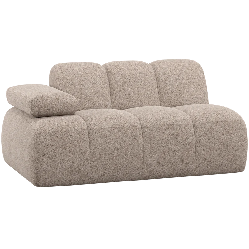 Mojo 1,5-sitzer element arm links wollig dunkel sand