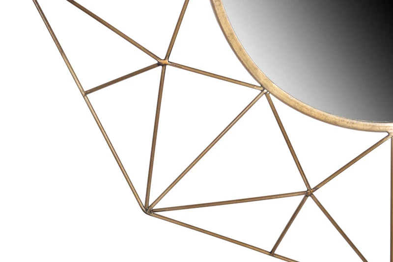 Retro-Design Spiegel DIAM 90cm messing Eisen
