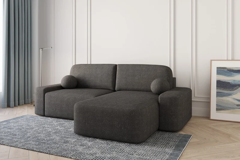 Ecksofa – Oval – Bezug Arena, Schlaffunktion 140 × 200 cm