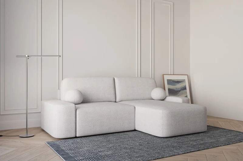 Ecksofa – Oval – Bezug Arena, Schlaffunktion 140 × 200 cm