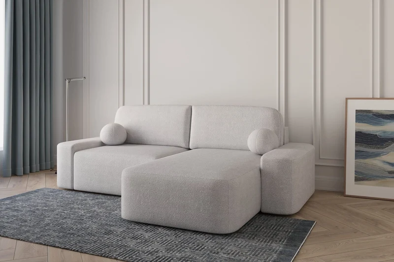 Ecksofa – Oval – Bezug Arena, Schlaffunktion 140 × 200 cm