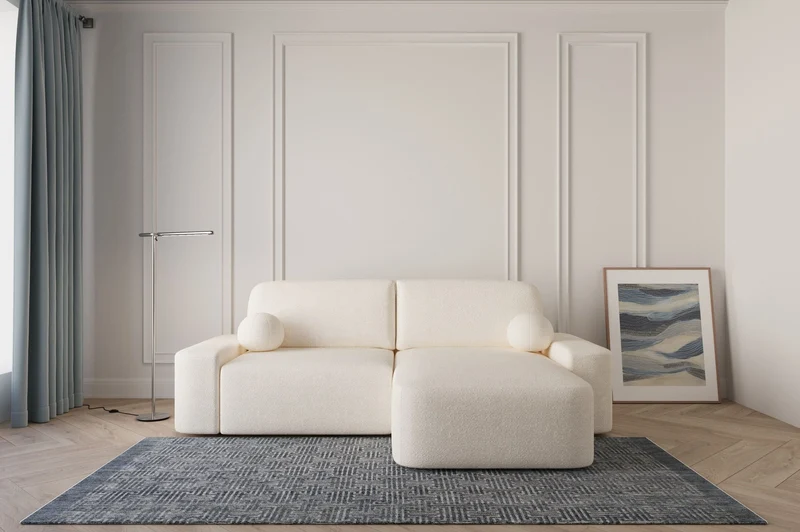 Ecksofa – Oval – Bezug Arena, Schlaffunktion 140 × 200 cm