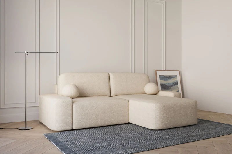 Ecksofa – Oval – Bezug Arena, Schlaffunktion 140 × 200 cm