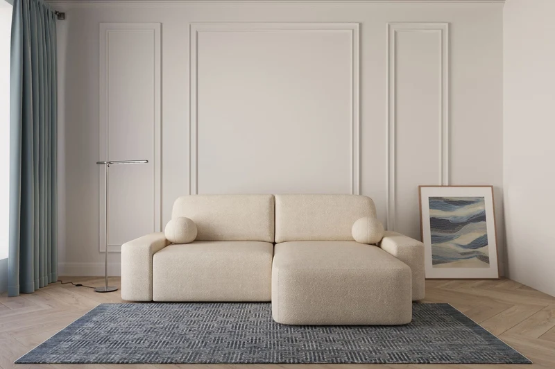 Ecksofa – Oval – Bezug Arena, Schlaffunktion 140 × 200 cm