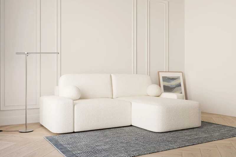 Ecksofa – Oval – Bezug Arena, Schlaffunktion 140 × 200 cm