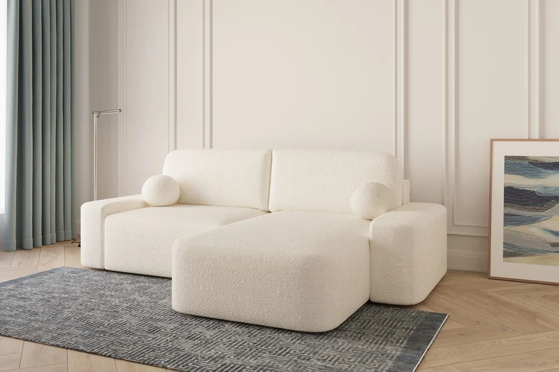 Ecksofa – Oval – Bezug Arena, Schlaffunktion 140 × 200 cm