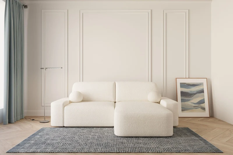 Ecksofa – Oval – Bezug Arena, Schlaffunktion 140 × 200 cm