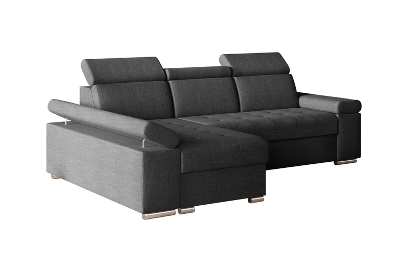 Ecksofa – Toronto – Schlafsofa mit Delfin-Mechanismus & Bettkasten