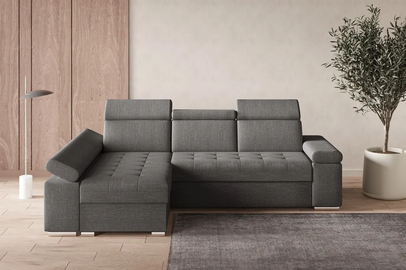 Ecksofa – Toronto – Schlafsofa mit Delfin-Mechanismus & Bettkasten